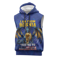 I Am From Bosnia Take Me To America Sleeveless Hoodie Road to WC 2026