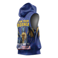 I Am From Bosnia Take Me To America Sleeveless Hoodie Road to WC 2026