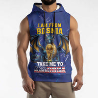 I Am From Bosnia Take Me To America Sleeveless Hoodie Road to WC 2026
