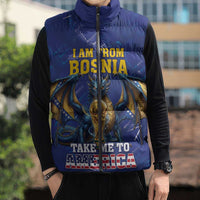 I Am From Bosnia Take Me To America Sleeveless Puffer Jacket Road to WC 2026