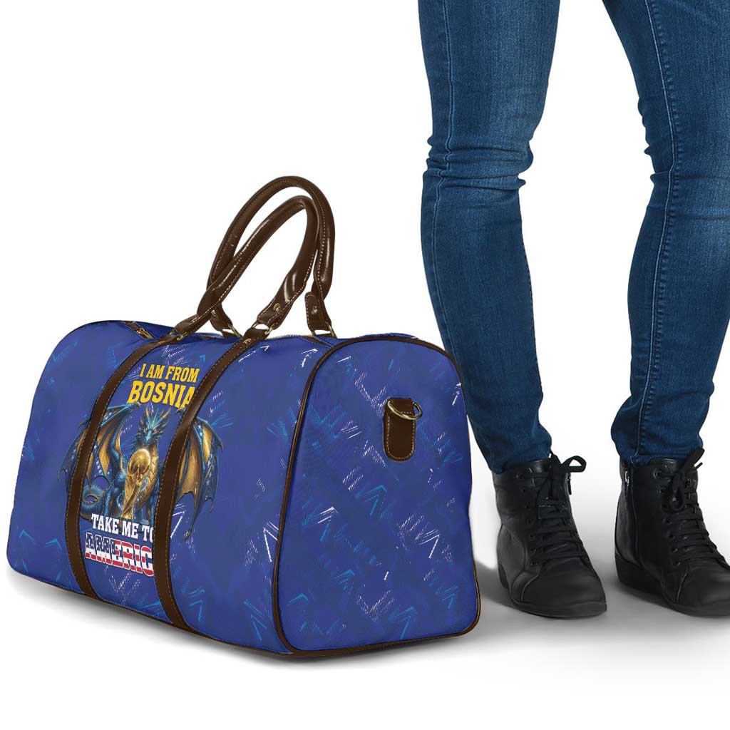 I Am From Bosnia Take Me To America Travel Bag Road to WC 2026