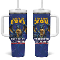 I Am From Bosnia Take Me To America Tumbler With Handle Road to WC 2026