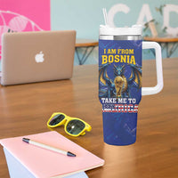 I Am From Bosnia Take Me To America Tumbler With Handle Road to WC 2026