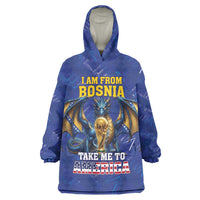 I Am From Bosnia Take Me To America Wearable Blanket Hoodie Road to WC 2026