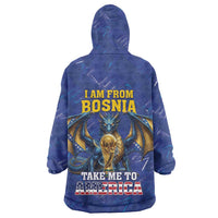I Am From Bosnia Take Me To America Wearable Blanket Hoodie Road to WC 2026