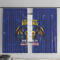 I Am From Bosnia Take Me To America Window Curtain Road to WC 2026