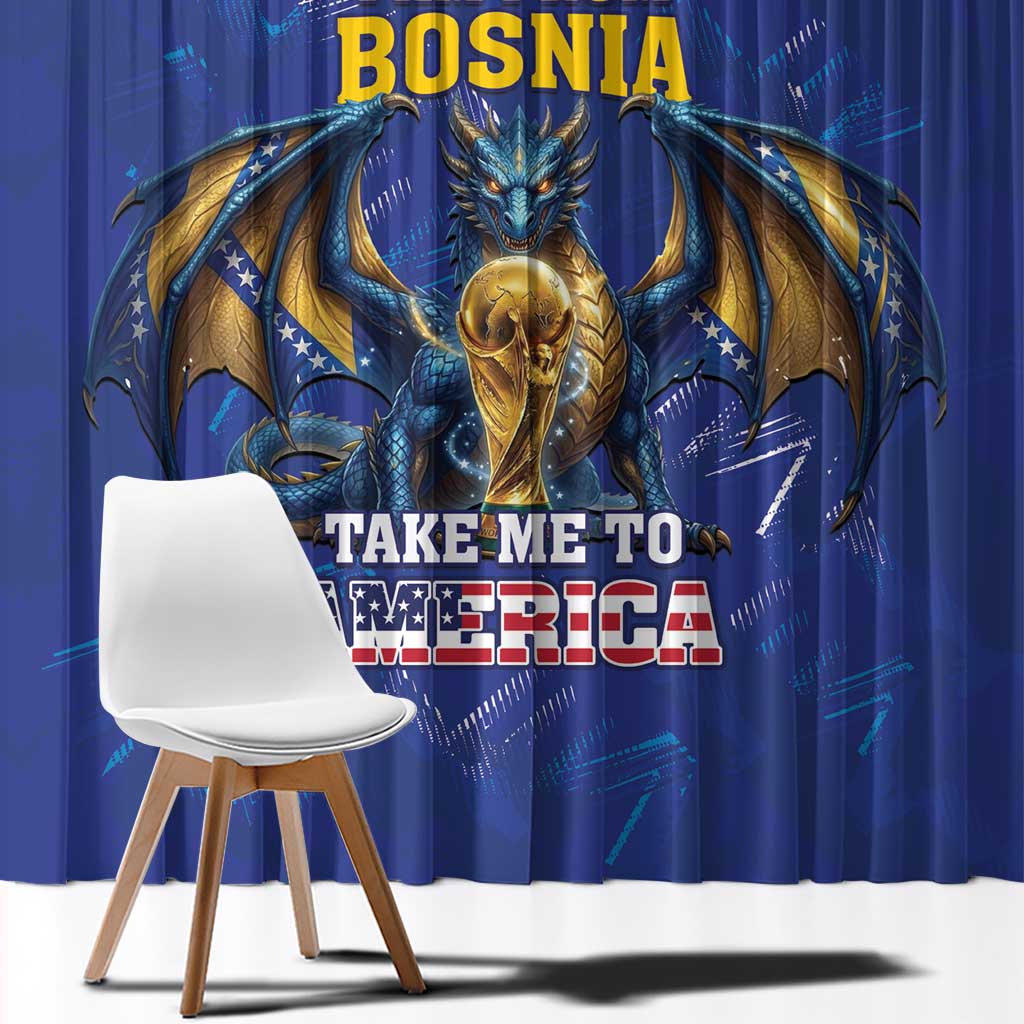 I Am From Bosnia Take Me To America Window Curtain Road to WC 2026