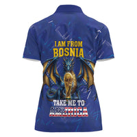 I Am From Bosnia Take Me To America Women Polo Shirt Road to WC 2026