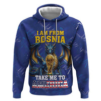 I Am From Bosnia Take Me To America Zip Hoodie Road to WC 2026