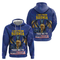 I Am From Bosnia Take Me To America Zip Hoodie Road to WC 2026