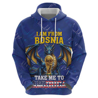 I Am From Bosnia Take Me To America Zip Hoodie Road to WC 2026