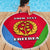 Personalized Eritrea Emblem Beach Blanket With Flag Color - Wonder Print Shop