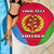 Personalized Eritrea Emblem Beach Blanket With Flag Color - Wonder Print Shop