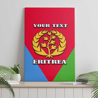 Personalized Eritrea Emblem Canvas Wall Art With Flag Color - Wonder Print Shop