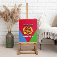 Personalized Eritrea Emblem Canvas Wall Art With Flag Color - Wonder Print Shop
