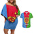 Personalized Eritrea Emblem Couples Matching Off Shoulder Short Dress and Hawaiian Shirt With Flag Color - Wonder Print Shop