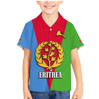 Personalized Eritrea Emblem Family Matching Mermaid Dress and Hawaiian Shirt With Flag Color - Wonder Print Shop