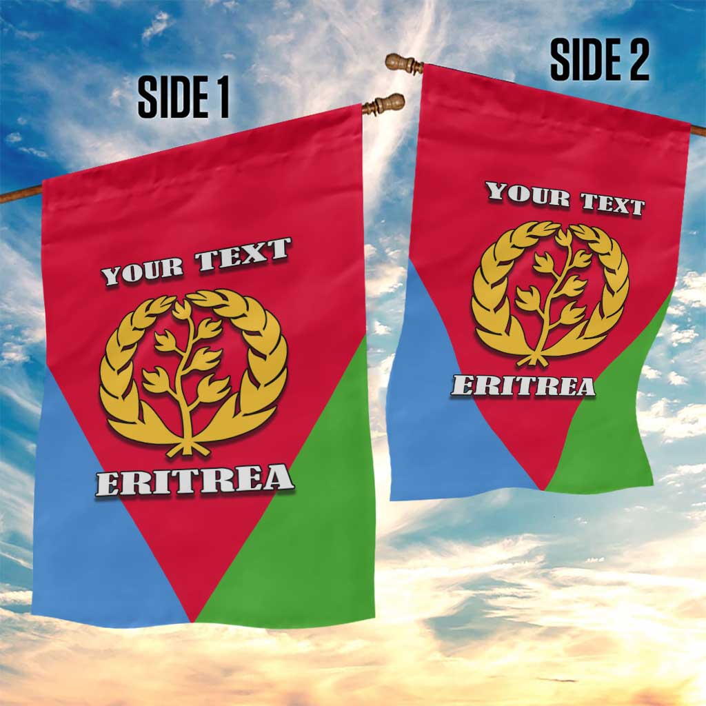 Personalized Eritrea Emblem Garden Flag With Flag Color - Wonder Print Shop