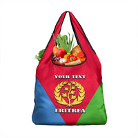 Personalized Eritrea Emblem Grocery Bag With Flag Color