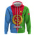 Personalized Eritrea Emblem Hoodie With Flag Color - Wonder Print Shop