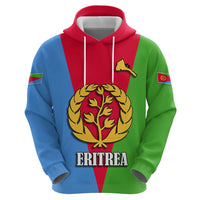 Personalized Eritrea Emblem Hoodie With Flag Color - Wonder Print Shop