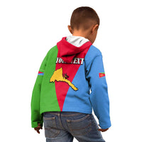 Personalized Eritrea Emblem Kid Hoodie With Flag Color - Wonder Print Shop