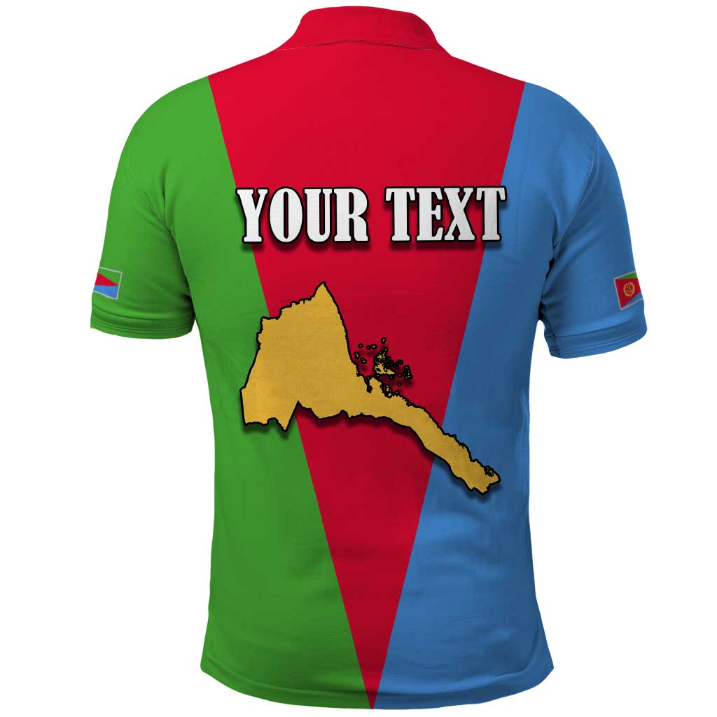 Personalized Eritrea Emblem Polo Shirt With Flag Color - Wonder Print Shop