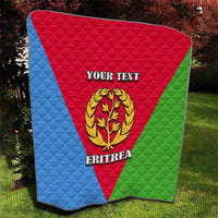 Personalized Eritrea Emblem Quilt With Flag Color - Wonder Print Shop