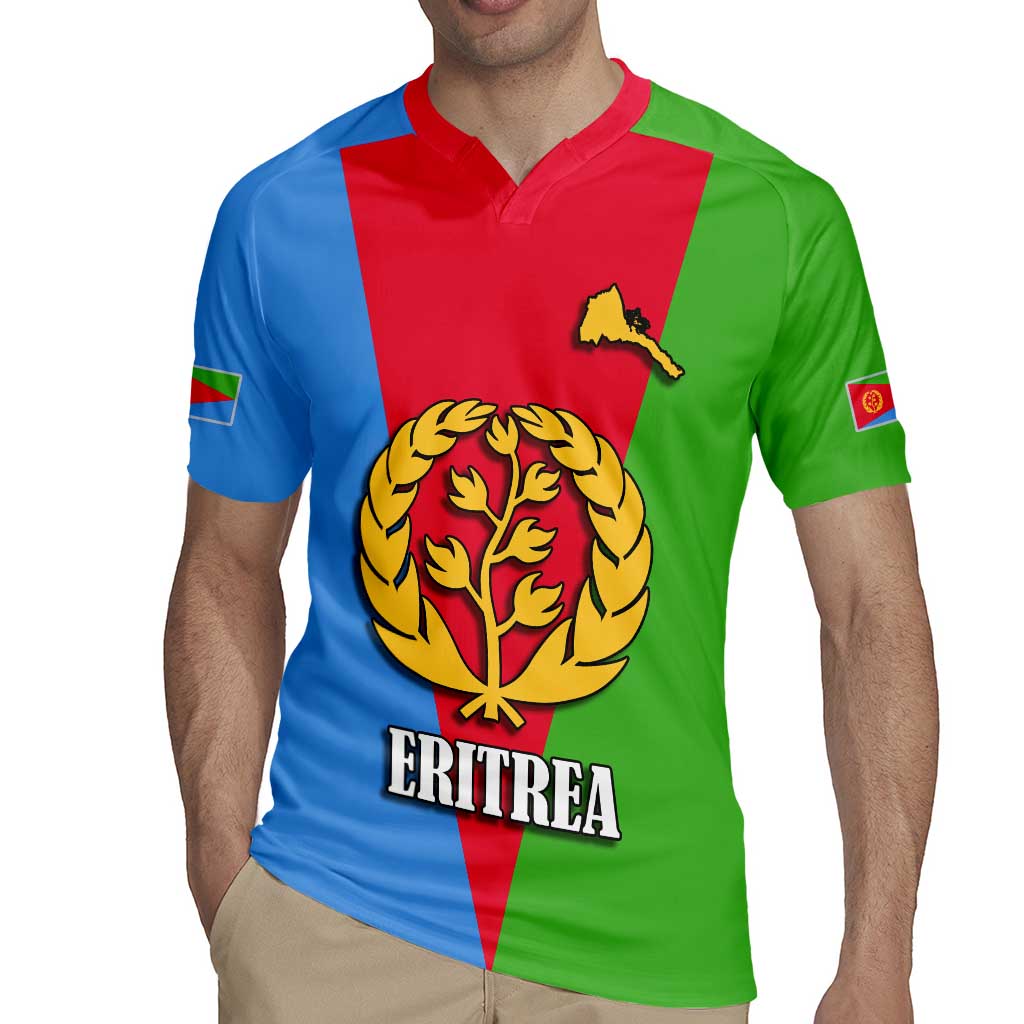 Personalized Eritrea Emblem Rugby Jersey With Flag Color - Wonder Print Shop