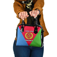 Personalized Eritrea Emblem Shoulder Handbag With Flag Color