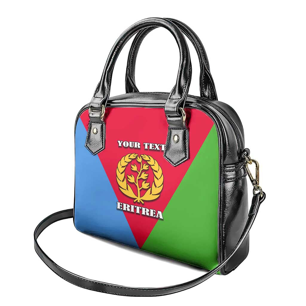 Personalized Eritrea Emblem Shoulder Handbag With Flag Color