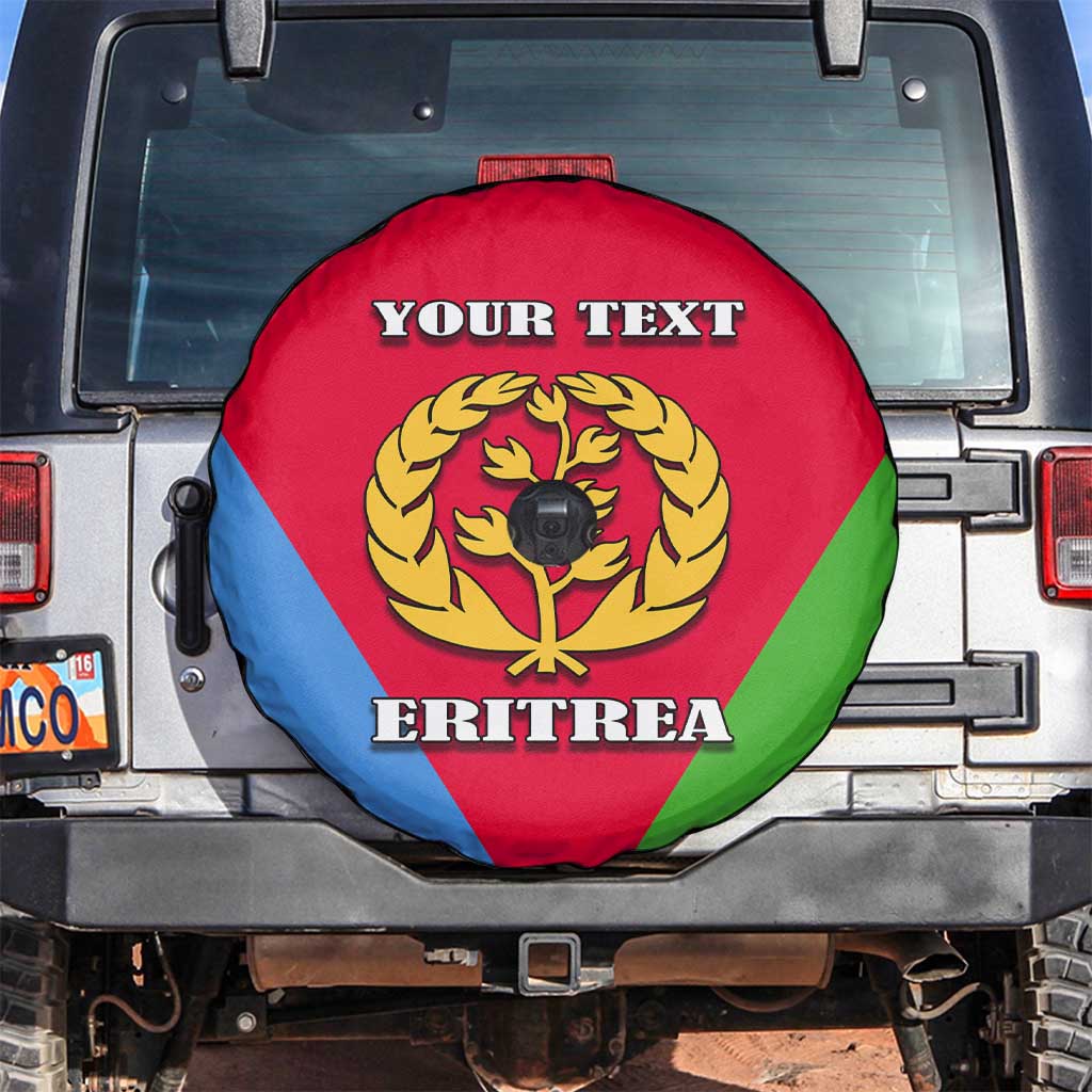 Personalized Eritrea Emblem Spare Tire Cover With Flag Color - Wonder Print Shop