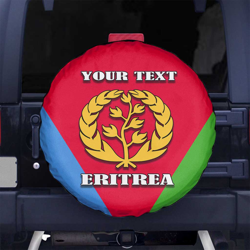 Personalized Eritrea Emblem Spare Tire Cover With Flag Color - Wonder Print Shop