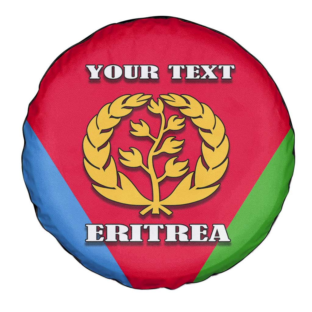 Personalized Eritrea Emblem Spare Tire Cover With Flag Color - Wonder Print Shop