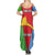 Personalized Eritrea Emblem Summer Maxi Dress With Flag Color - Wonder Print Shop