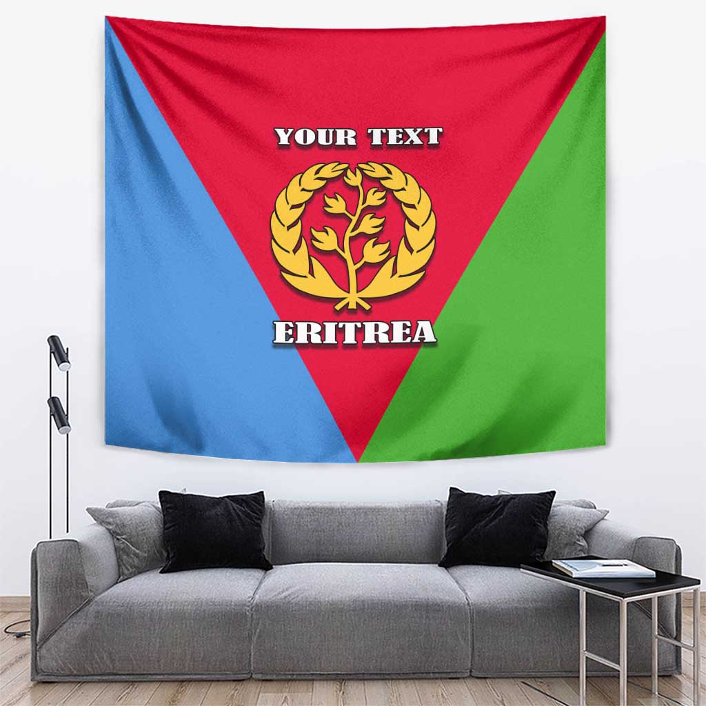 Personalized Eritrea Emblem Tapestry With Flag Color - Wonder Print Shop