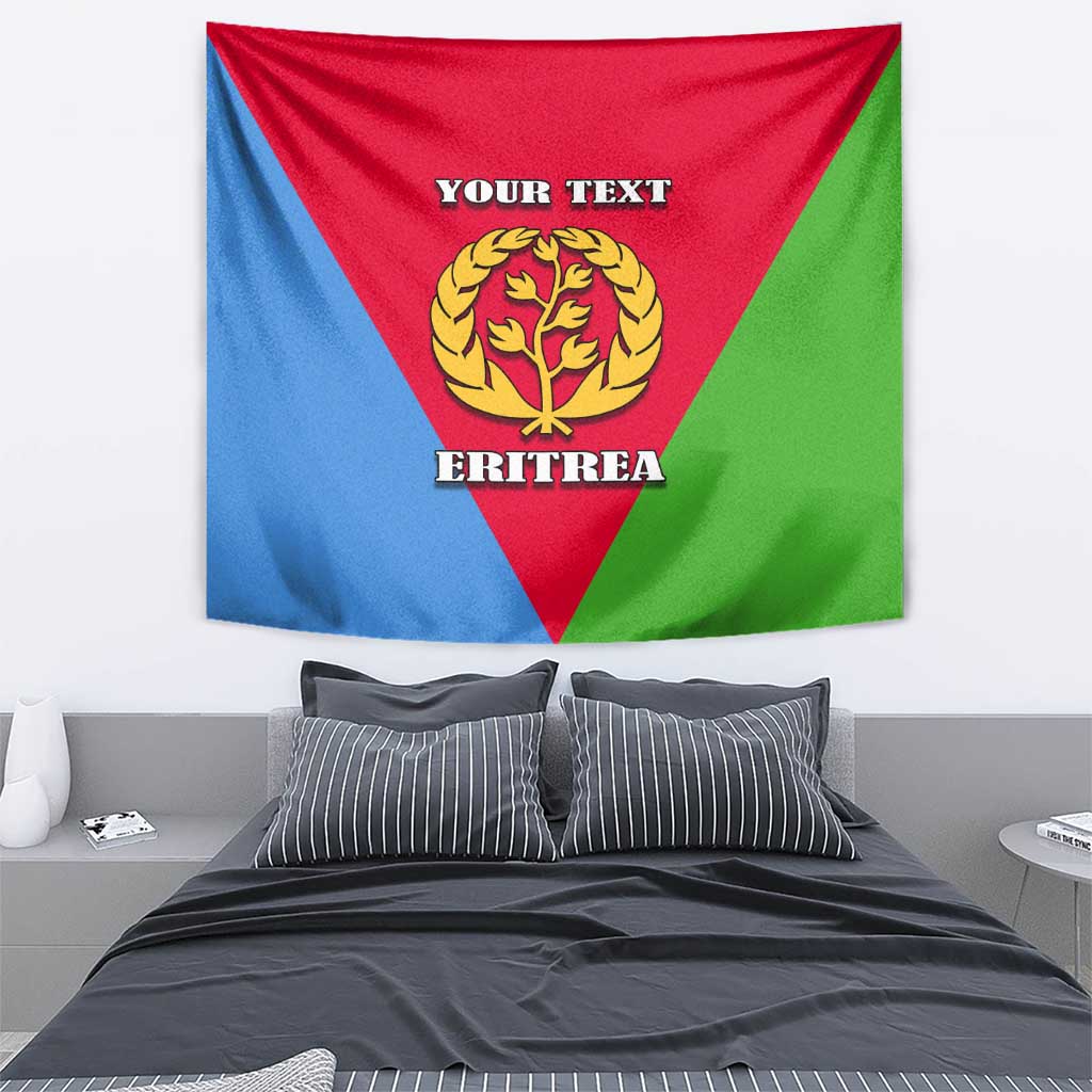 Personalized Eritrea Emblem Tapestry With Flag Color - Wonder Print Shop