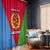 Personalized Eritrea Emblem Window Curtain With Flag Color - Wonder Print Shop