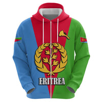 Personalized Eritrea Emblem Zip Hoodie With Flag Color - Wonder Print Shop