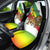 Ethiopia Car Seat Cover Lion Of Judah Emblem With Cross - Wonder Print Shop