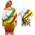 Ethiopia Couples Matching Off Shoulder Short Dress and Hawaiian Shirt Lion Of Judah Emblem With Cross - Wonder Print Shop