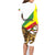 Ethiopia Family Matching Long Sleeve Bodycon Dress and Hawaiian Shirt Lion Of Judah Emblem With Cross - Wonder Print Shop