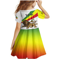 Ethiopia Family Matching Mermaid Dress and Hawaiian Shirt Lion Of Judah Emblem With Cross - Wonder Print Shop
