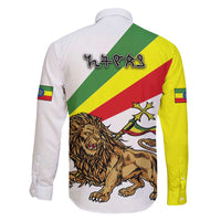 Ethiopia Family Matching Short Sleeve Bodycon Dress and Hawaiian Shirt Lion Of Judah Emblem With Cross - Wonder Print Shop