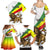 Ethiopia Family Matching Summer Maxi Dress and Hawaiian Shirt Lion Of Judah Emblem With Cross - Wonder Print Shop