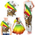 Ethiopia Family Matching Tank Maxi Dress and Hawaiian Shirt Lion Of Judah Emblem With Cross - Wonder Print Shop