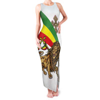 Ethiopia Family Matching Tank Maxi Dress and Hawaiian Shirt Lion Of Judah Emblem With Cross - Wonder Print Shop