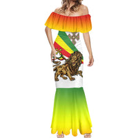 Ethiopia Mermaid Dress Lion Of Judah Emblem With Cross - Wonder Print Shop