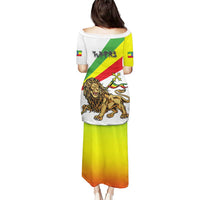 Ethiopia Puletasi Lion Of Judah Emblem With Cross - Wonder Print Shop