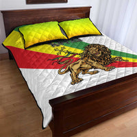 Ethiopia Quilt Bed Set Lion Of Judah Emblem With Cross - Wonder Print Shop